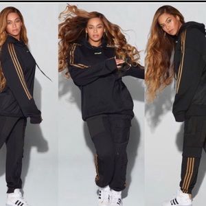 adidas originals x Ivy Park Crossover Cargo Sweatpants Couple Style Black H38828